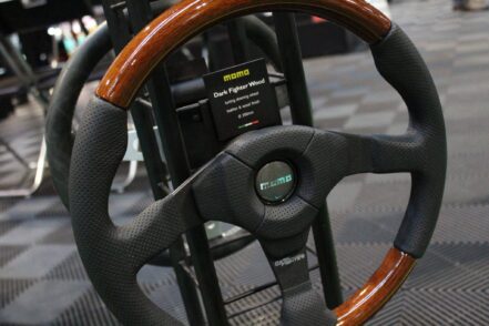 AutoSport International 2018 – MOMO Dark Fighter Wooden Steering Wheel – GSM Performance