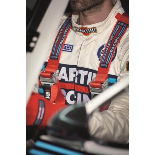 Martini-Racing-Suit-On-Driver-in-Car