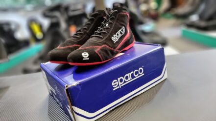 Sparco Slalom Boots In Red Looking Great In-Store 1