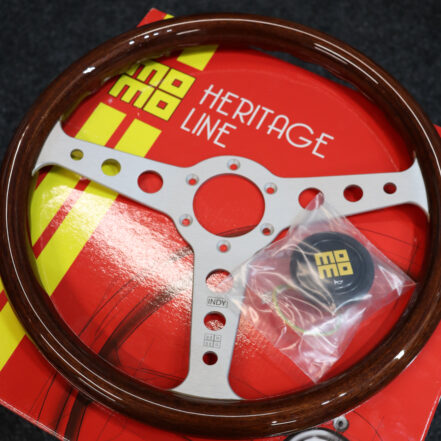 Experience the Timeless Elegance of the MOMO Indy Heritage Steering Wheel