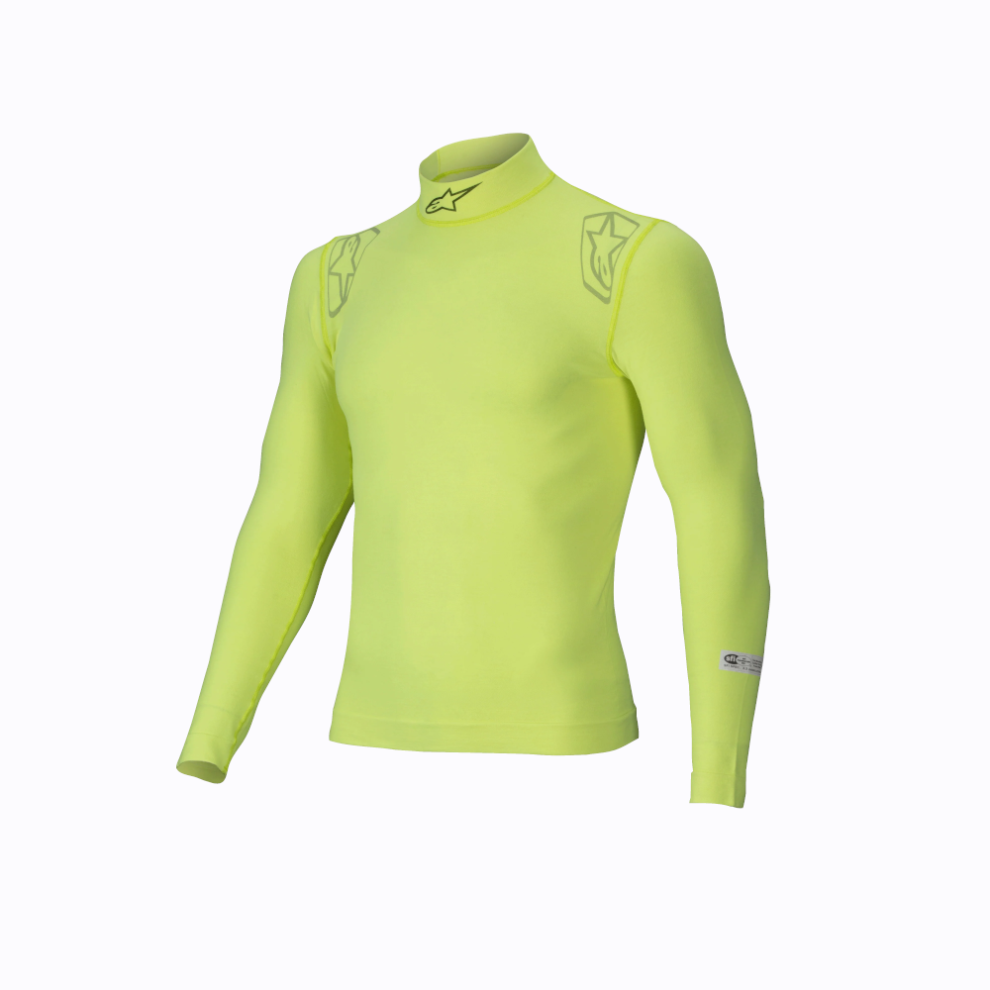Alpinestars ZX Evo V3 long sleeve top in fluorescent yellow