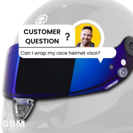 Customer question: Can I Wrap My Race Helmet Visor? Our Recommendation