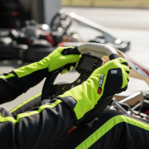 OMP KS-3 Kart Gloves 2026-Fluro Yellow and Black 2-KB0-2756-A0-GSM Performance