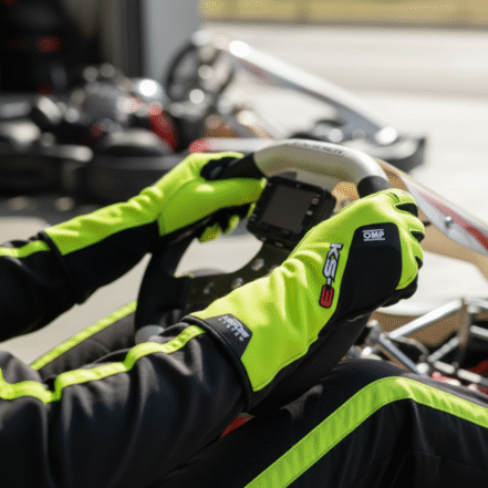 OMP KS-3 Kart Gloves 2026-Fluro Yellow and Black 2-KB0-2756-A0-GSM Performance
