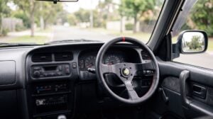 OMP steering wheel and boss kit fitted in a right hand drive Isuzu Trooper