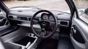 OMP steering wheel and boss kit fitted in a right hand drive Lotus Elise Mk1