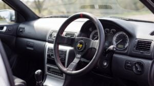 OMP steering wheel and boss kit fitted in a right hand drive Skoda Octavia vRS