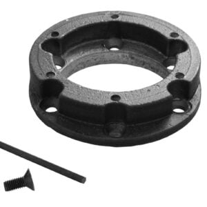 MOMO Hub Eccentric Spacer with Fixing Screws photographed straight on