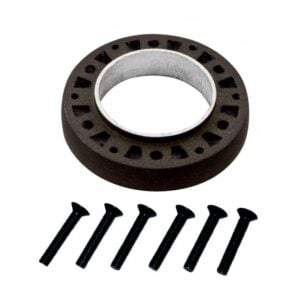 MOMO Hub Spacer with Fixing Screws photographed straight on