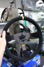 OMP WRC Steering Wheel Yellow (350mm / Suede) - OD0-1979-071 - GSM Performance (1)