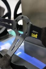 Sabelt SW-390 Suede Deep Dish Racing Steering Wheel With Yellow Centre Stripe - SABRFVO2005X - GSM Performance (3)