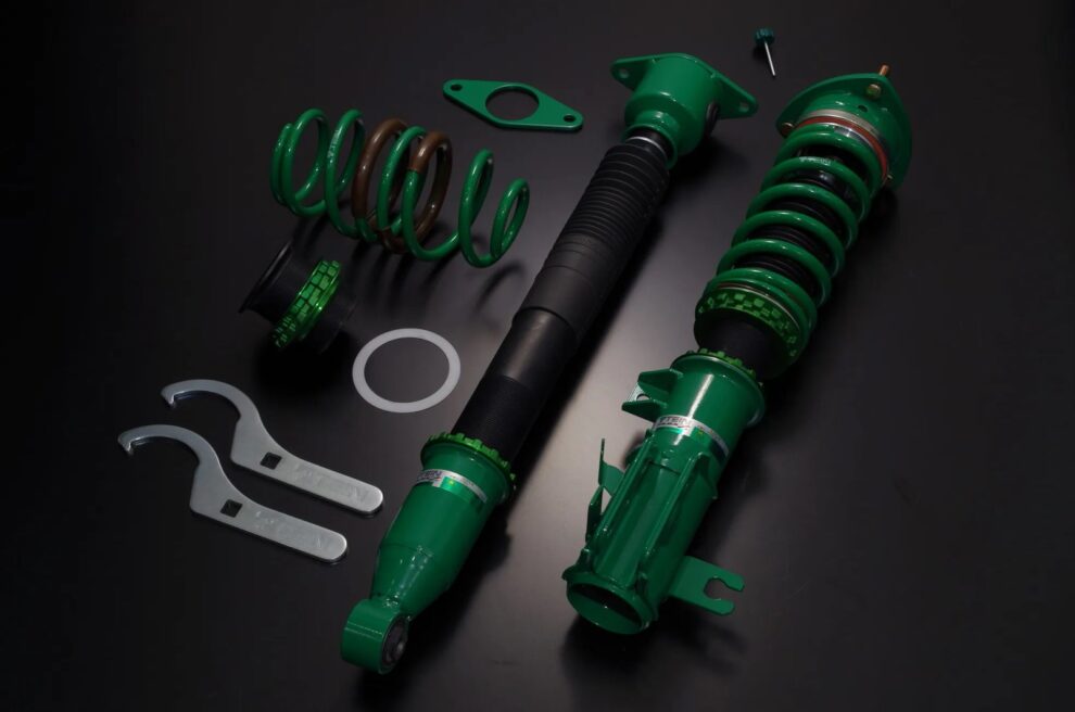 TEIN FLEX Z front strut and rear damper with separate green rear springs