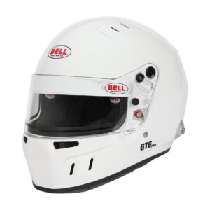 Bell GT6 Pro helmet in White, FIA 8859-2024 and Snell SA2025, view A - GSM Performance