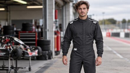 OMP Summer-K black karting suit