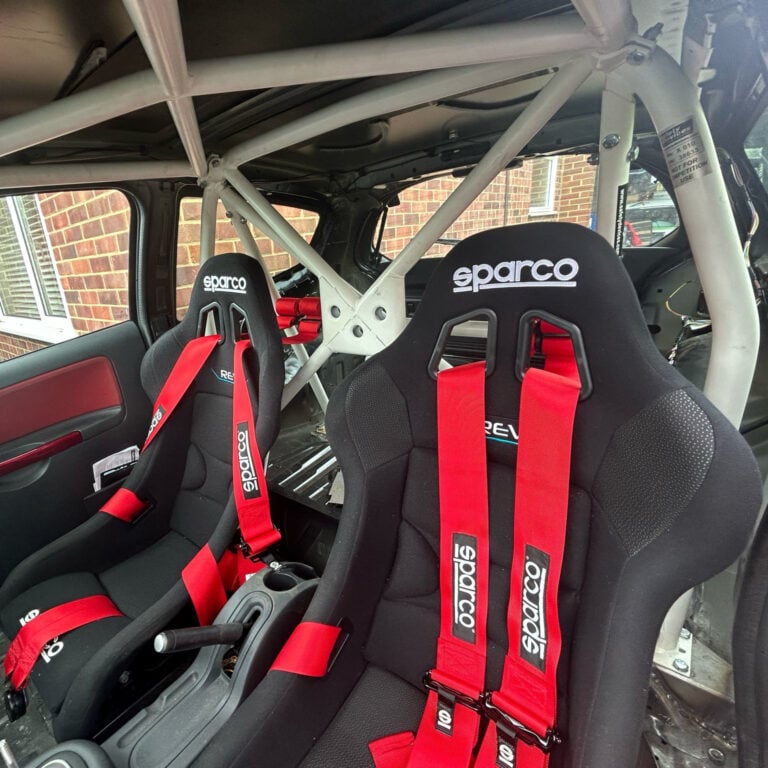 Citroen C2 Track Build with Sparco Rev Seats, 6 Point Harnesses and Roll Cage